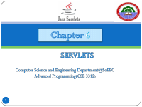 Chapter 6 - Servlets.ppt